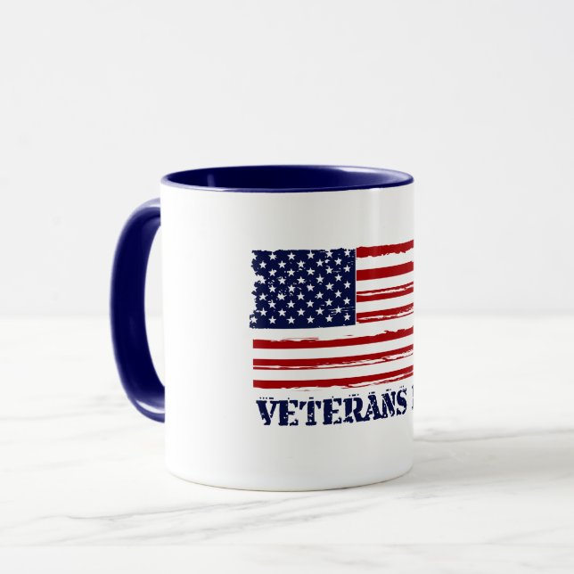 Taza Día de los Veteranos y Código de Morse (Anverso izquierdo)