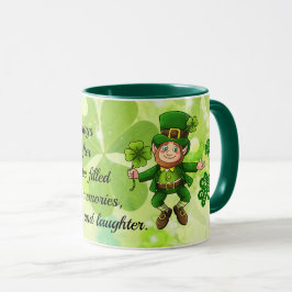 Taza Día de San Patricio Felicidad y risas café Mug