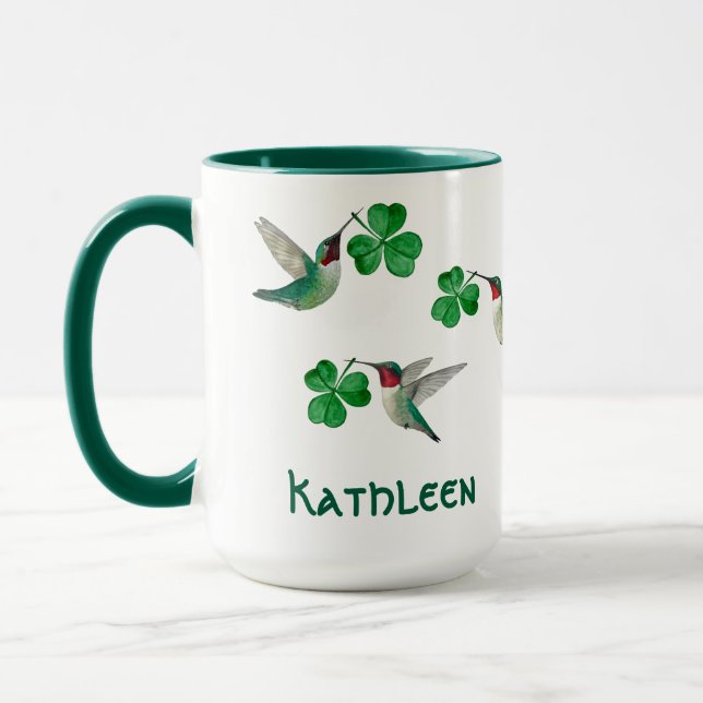 Taza Día de San Patricio personalizado (Izquierda)