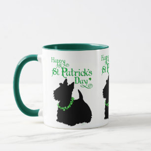 Taza Día de San Patricio Scottish Terrier