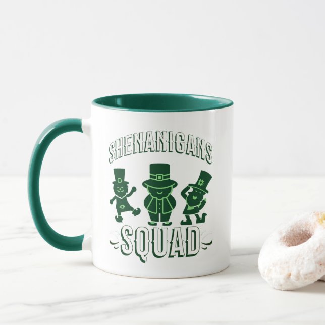 TAZA DÍA DE SAN PATRICK - PLAZA DE SHENANIGANS (Con donut)