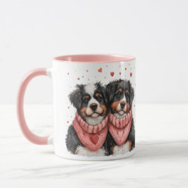 Taza Día de San Valentín Bernese Mountain Dogs