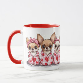 Taza Día de San Valentín Chihuahua Dogs
