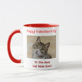 Taza Día de San Valentín Mejor Mamá Gata Que Nunca Ha S