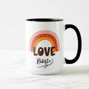 Taza Día de San Valentín nombre personalizado