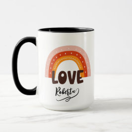 Taza Día de San Valentín nombre personalizado 