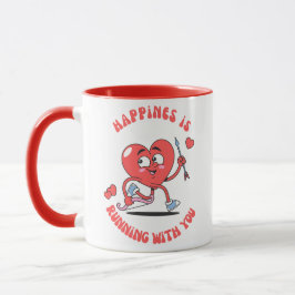 Taza Día de San Valentín para los amantes del fitness,
