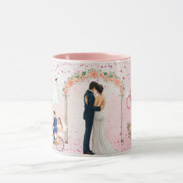 Taza Día de San Valentín Silueta de Pareja Romántica Am