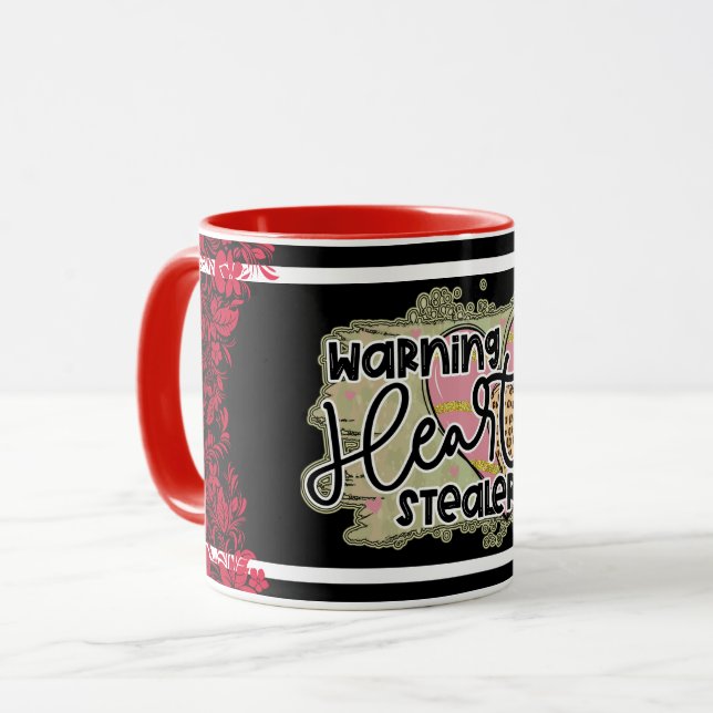 Taza Día de San Valentín Trendy Heart Stealer (Anverso izquierdo)