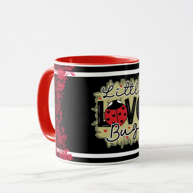 Taza Día de San Valentín Trendy Love Bug (Anverso izquierdo)