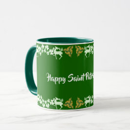 Taza Día de Santa Patrulla Verde Estadio De Shamrock Ce
