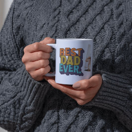 Taza Día del mejor padre de fotografía moderno