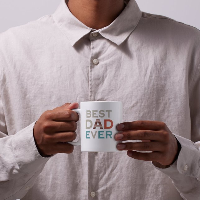 Taza Día del mejor padre de fotografía moderno (Subido por el creador)
