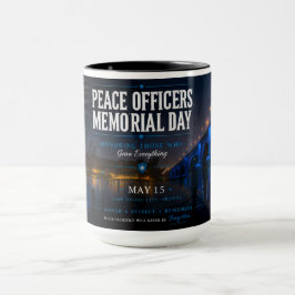 Taza Día del Memorial de los Oficiales de Paz London Br