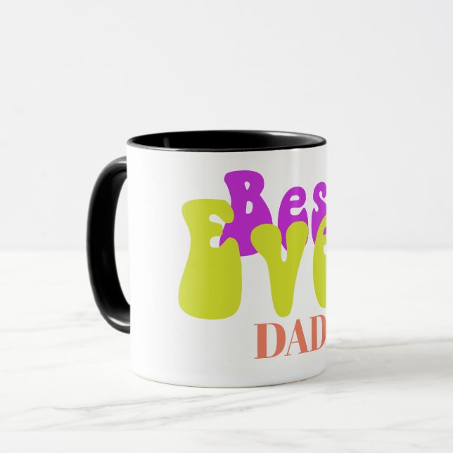 Taza Día del Padre Abuelos Día del Texto Moderno (Anverso izquierdo)