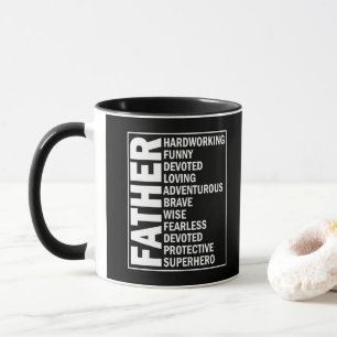 Taza Día del Padre Adjetivo Padre Día Genial Definición