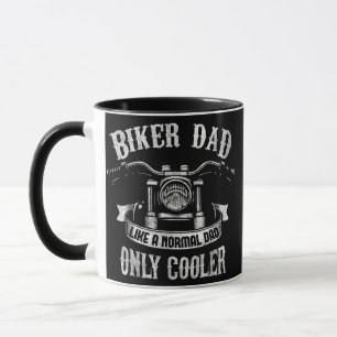 Taza Día del Padre en Motocicleta de Biker Dad 