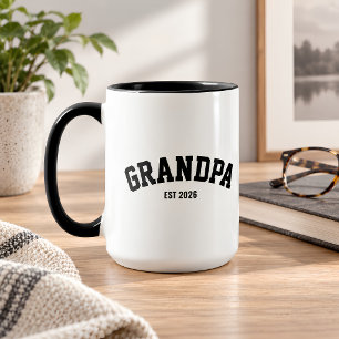 Taza Día del Padre Fecha Establecida de Nuevo Abuelo Pe