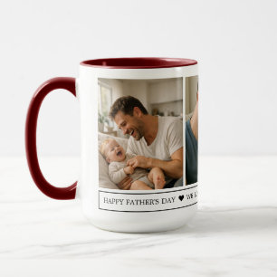 Taza Día del Padre Feliz Foto Papá Personalizado Siem