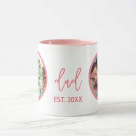 Taza Día del Padre | Foto moderna de papá de moda