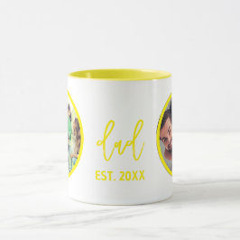 Taza Día del Padre | Foto moderna de papá de moda