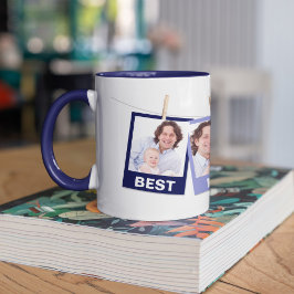 Taza Día del padre | Mejor papá de la marina de Collage
