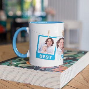Taza Día del Padre Mejor Papá del Mundo 3 Collage de
