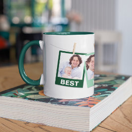 Taza Día del Padre | Mejor Papá del Mundo 3 Fotocolage 