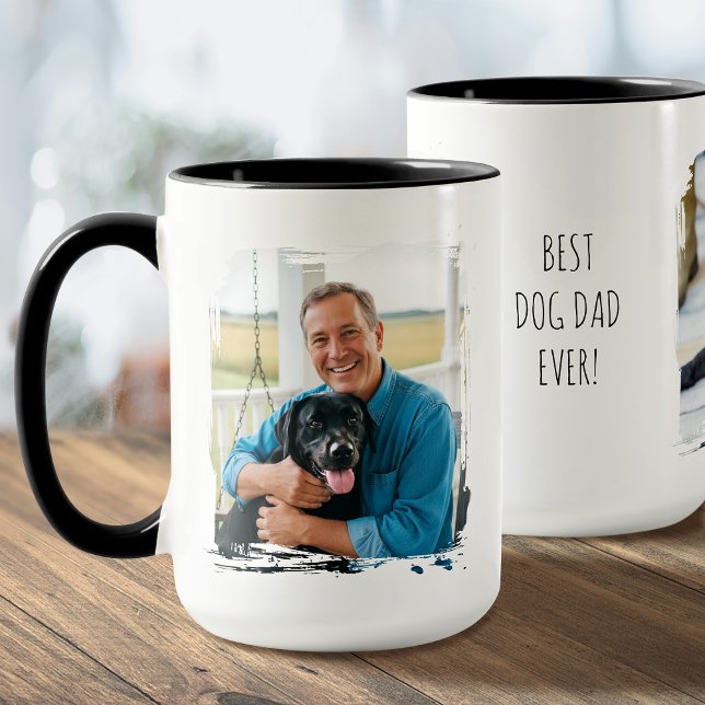 Taza Día del Padre Mejor Papá Perro Personalizado Foto  (Subido por el creador)
