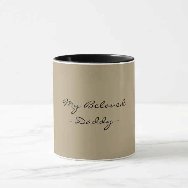Taza Día del Padre,Mi Querido Papá,Moderno , Simple Esp (Centro)