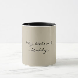 Taza Día del Padre,Mi Querido Papá,Moderno , Simple Esp