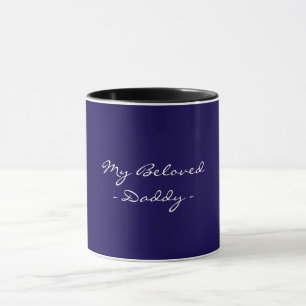 Taza Día del Padre,Mi querido papá,Moderno , Simple Esp