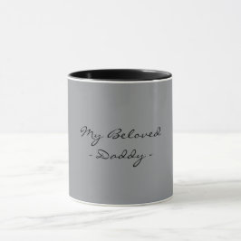 Taza Día del Padre,Mi querido papá,Moderno , Simple Esp