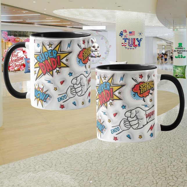 Taza Día del Padre Personalizado "Fist Bump" (Subido por el creador)