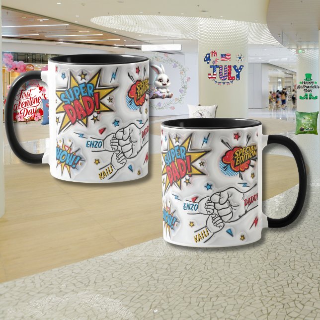 Taza Día del Padre Personalizado "Fist Bump" (Subido por el creador)