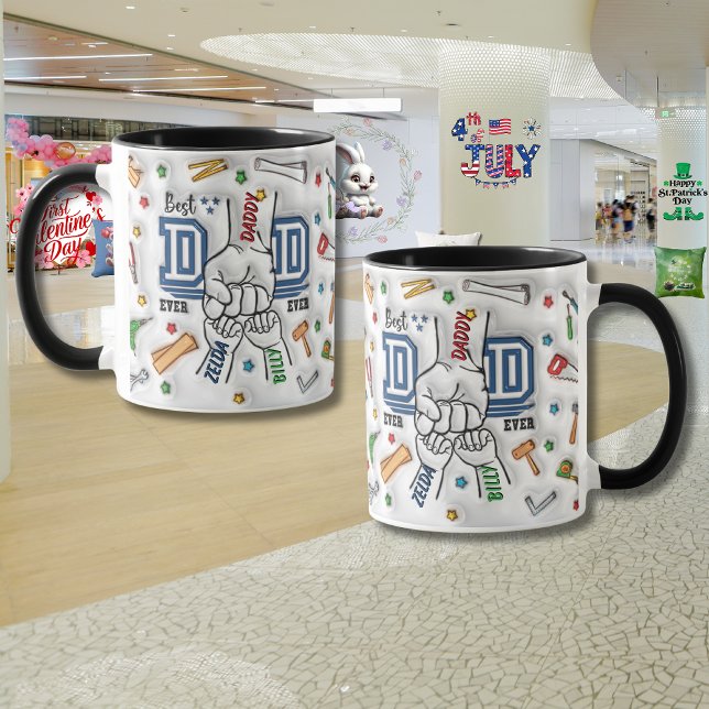 Taza Día del Padre Personalizado "Fist Bump" (Subido por el creador)