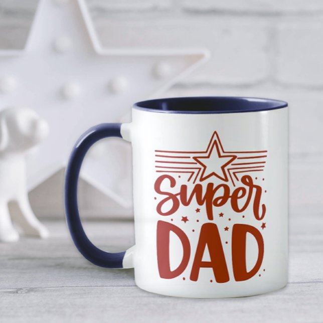 Taza Día del Padre Super Papá (Super Dad Coffee Mug)
