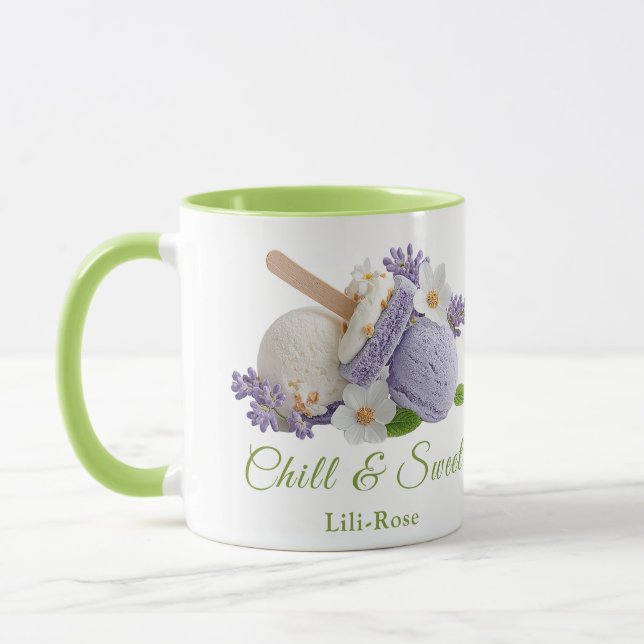 Taza Día del Sándwich de Helado de Lavanda (Izquierda)