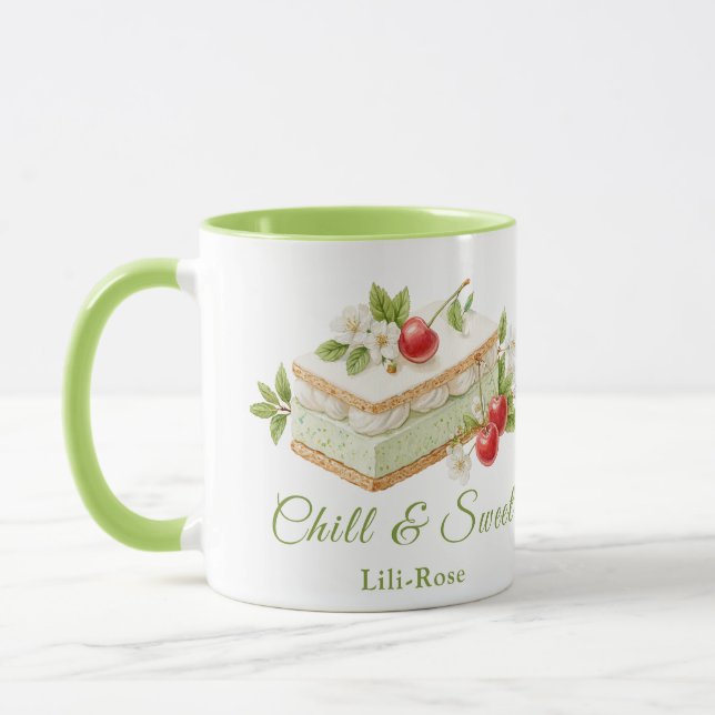 Taza Día del Sandwich de Hielo de Pistachio (Izquierda)