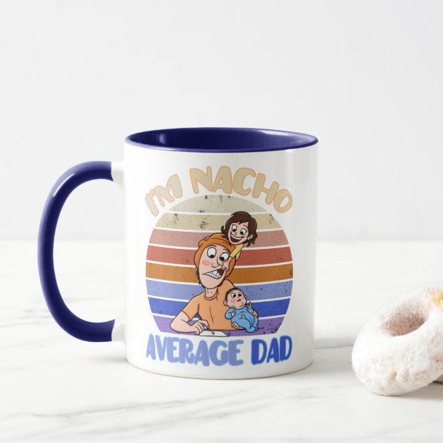 Taza Dia divertida del padre (Con donut)