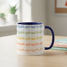 Taza Día Escolar Colorido de 100 Días 