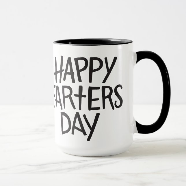 Taza ¡Día feliz de Farters! (Derecha)