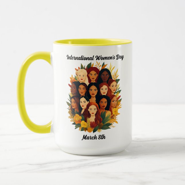 Taza Día Internacional de la Mujer - Celebración de la  (Izquierda)