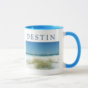 Taza Día soleado de la playa de la avena del mar del ~