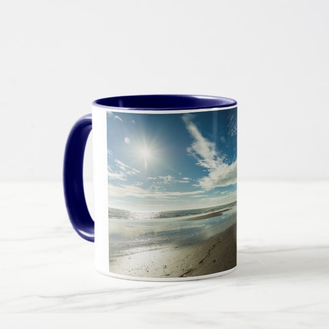 Taza Día soleado en una playa de invierno (Anverso izquierdo)