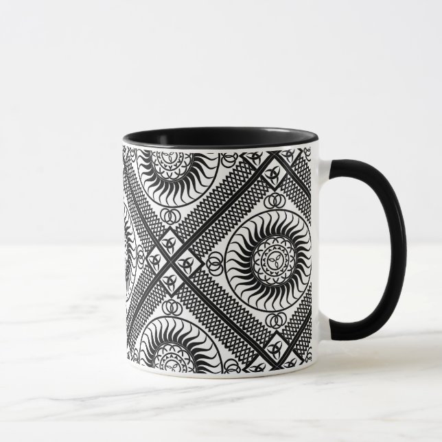 Taza Diagonal de ornamento celta (Derecha)