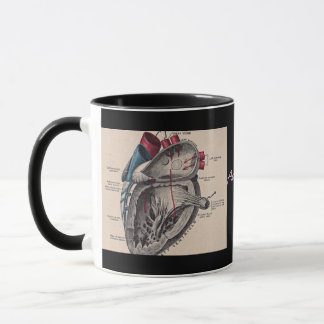 Taza Diagrama de la cosecha Anatómica Cardíaca personal