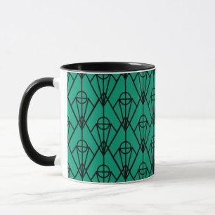 Taza Diamantes Art Deco