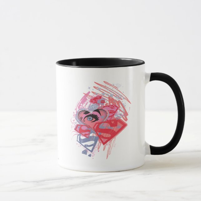 Taza Diamantes y labios superchica (Derecha)