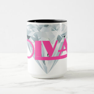 Taza Diamond Diva Pink
